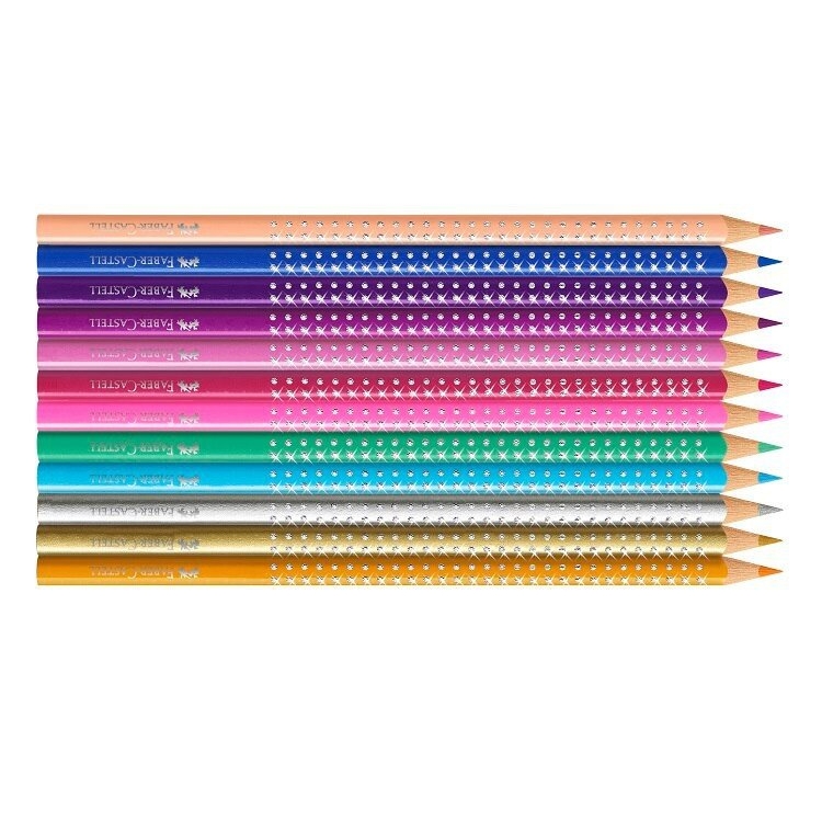 Faber Castell Sparkle Colour Pencil Tin Set of 12
