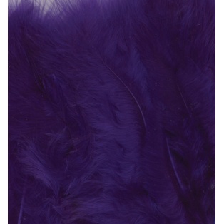 Feathers marabou, 15pcs/ purple