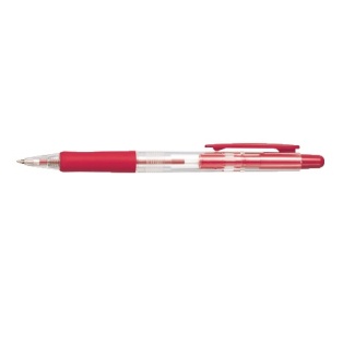 Retractable Ball Point Pen 0.7mm, red