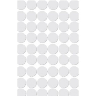 Self-adhesive labels, round 19mm white, 378pcs 