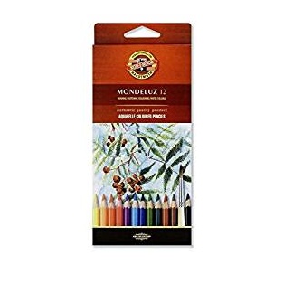 Watercolour Pencils Mondeluz, 12psc