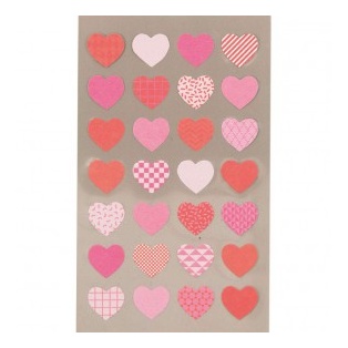 Stickers, hearts multicolor