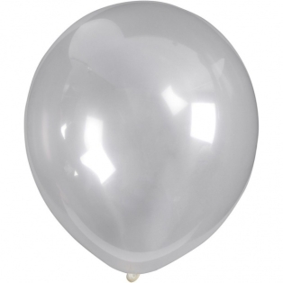 Balloons d-23cm, 10pcs/ clear