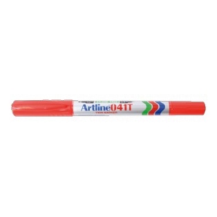 Perm. marker Artline, double-tip, red