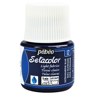 Setacolor Light fabrics 45ml/ 12 ultramarine blue