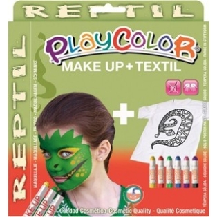 Playcolor komplekt Reptil- näovärvid ja tekstiilivärvid