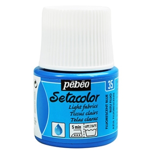 Setacolor Light fabrics 45ml/ 35 Fluorescent blue