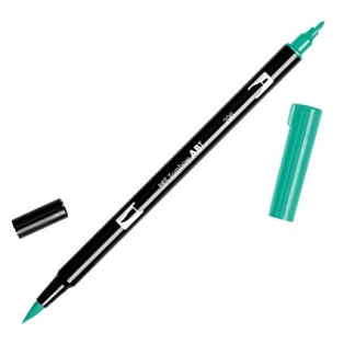 Calligraphy marker Tombow double nib, green