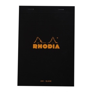 Visandiplok A5, 80l 80g Rhodia, klamberköide, valge sisu