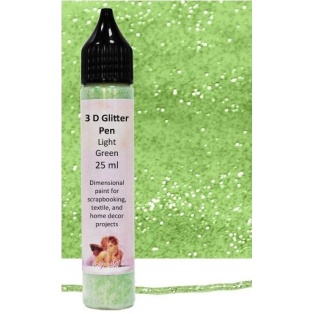 3D glittervärv 25ml/ light green