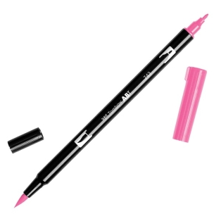 Calligraphy marker Tombow double nib, hot pink