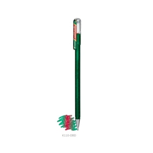 Gel Pen Pentel Hybrid DualMetallic 1mm, green/red