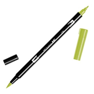 Calligraphy marker Tombow double niblight olive