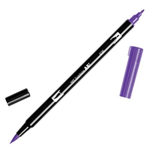 Calligraphy marker Tombow double nib, imperial purple