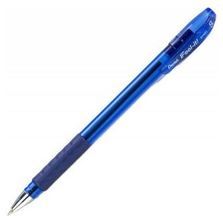 Pastapliiats Pentel BX485-C, kummeritud sõrmeots 0,5mm sinine