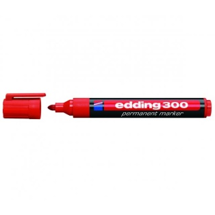 Permanent marker round tip 1,5-3mm/ red