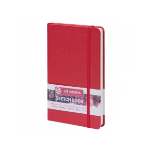 Sketch Book  12x12cm, red 80sh