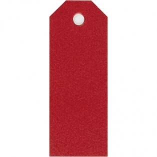 Manilla Tags, red, size 3x8 cm, 220 g, 20pcs