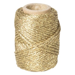 Baker's Twine metallic 20 m Ø 1.5 mm gold-coloured