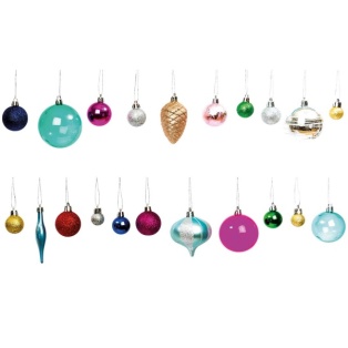 Xmas tree bauble set  27pcs