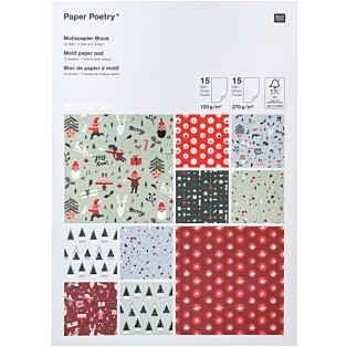 Motif paper pad  30 sheets, Jolly 