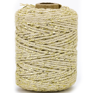 Cotton cord luxe, gold / taupe