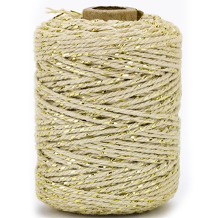 Cotton cord luxe, gold / taupe