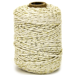 Cotton cord luxe, ivory/ gold