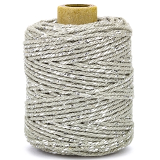Cotton cord luxe, grey/ silver