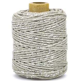 Cotton cord luxe, grey/ silver