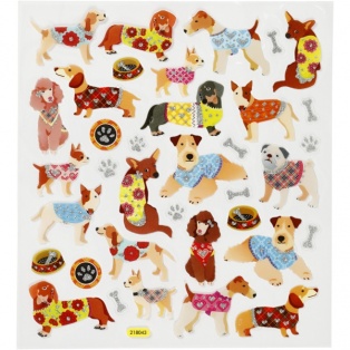 Kleepsud 15x16,5cm/ Dogs