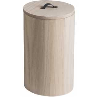 Wooden Box d - 12cm h -20cm