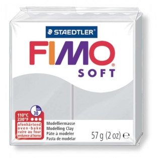 Polümeersavi FIMO Soft 57g, hall
