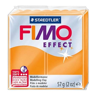 Polümeersavi FIMO Effect 57g, läbipaistev oranz