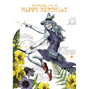 Greeting card B6/ BD Witch