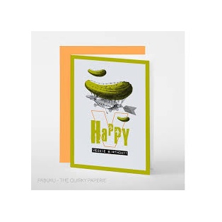 Greeting card B6/ BD Veggie flying cucumber