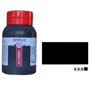 Acrylic paint Talens 750ml/ ivory black