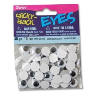 Eyes, adhesive 10mm 45pcs