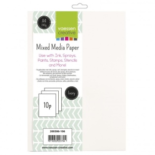 Mixed-media paber A4, 10tk Ivory