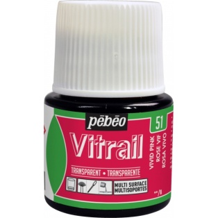 Vitrail transparent 45ml/ 51 vivid pink