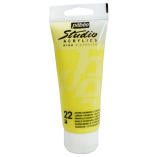 Studio acrylic 22 lemon cadmium yellow