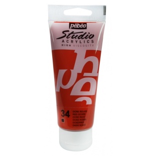 Studio acrylic 100ml 34 red ochre