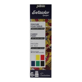 Fabric Paint Setacolor Opaque set 6x20ml