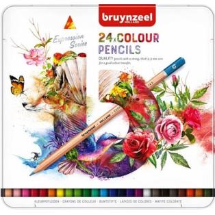 Coloured Pencils Bruynzeel Expression, 24pcs