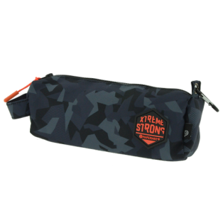 Xtremestrong Pencilcase Black Square Camouflage