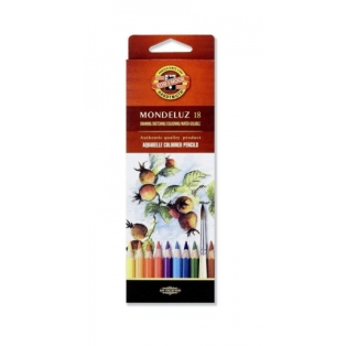 Watercolour Pencils Mondeluz, 18psc