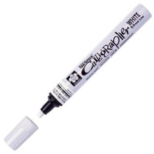 Marker Pen-Touch Sakura 5.0 Calligraphy, valge