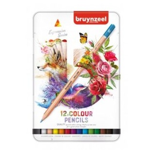 Coloured Pencils Bruynzeel Expression, 12pcs