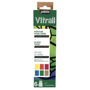 Glass Paint Vitrail Initiative 6x20ml/