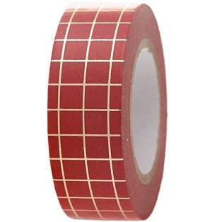 Paper Tape 15mmx10m/ Xmas Red